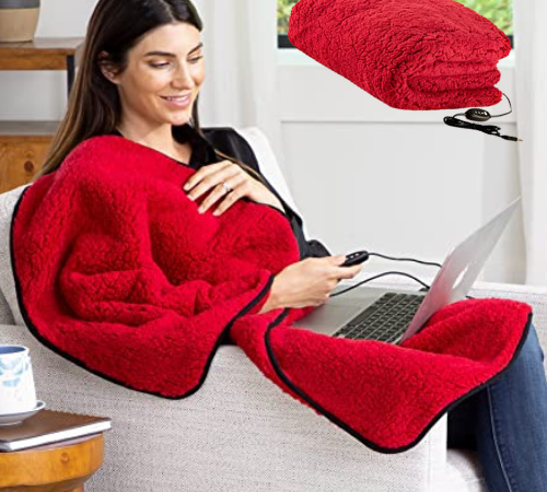 2-Pack Stalwart USB-Powered Sherpa Heated Throw Blankets $23 (Reg. $50) – $11.50/Blanket