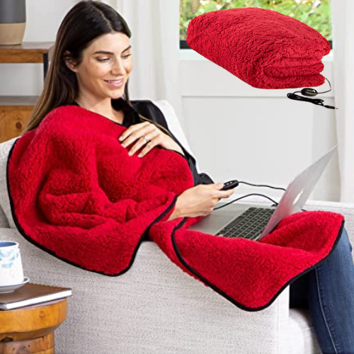 2-Pack Stalwart USB-Powered Sherpa Heated Throw Blankets $23 (Reg. $50) – $11.50/Blanket