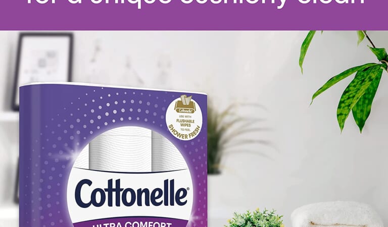 32-Count 325-Sheet Cottonelle Ultra Comfort Toilet Paper Family Mega Rolls as low as $26.90 Shipped Free (Reg. $58.65) – $0.84/Mega Roll or less than a cent per sheet, 32 Family Mega Rolls = 144 Regular Rolls