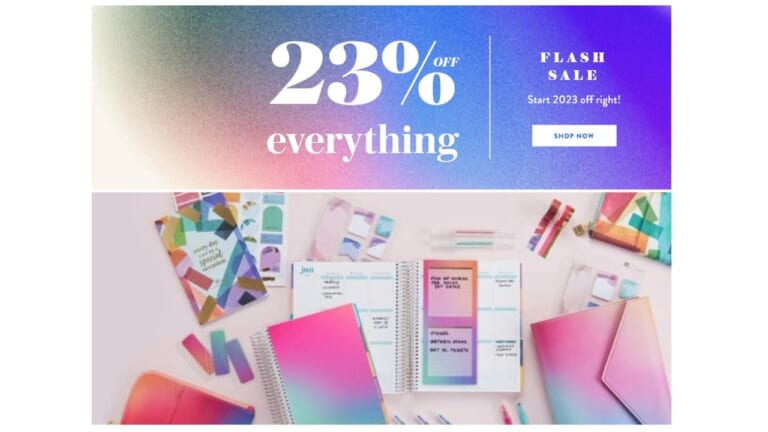 Erin Condren 23% Off Everything Thru 1/23