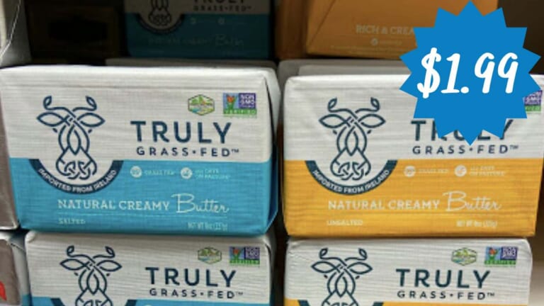 $1.99 Truly Grass-Fed Butter at Publix