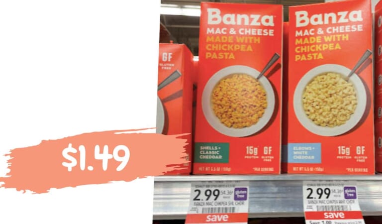 $1.49 Banza Mac & Cheese Made with Chickpeas