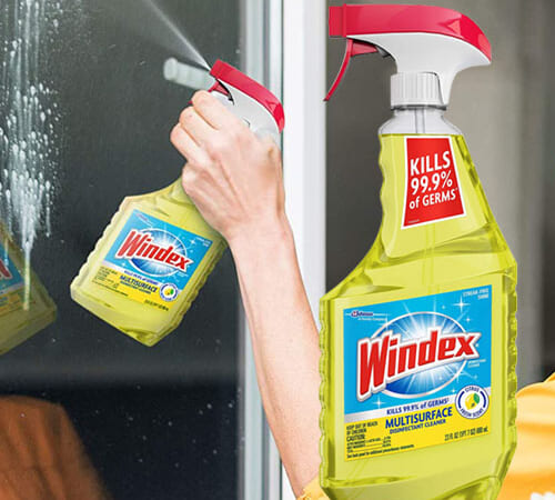 FOUR Windex Multi-Surface Cleaner and Disinfectant Spray Bottles as low as $3.38 Each Citrus Fresh Scent 23oz Bottle (Reg. $4.77) + Free Shipping + Buy 4, save 5%