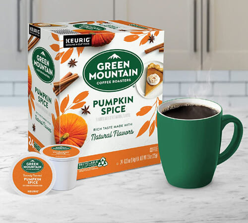 96-Count Green Mountain Coffee Roasters Single-Serve Keurig K-Cup Pods as low as $24.65 Shipped Free (Reg. $39.29) – $0.26/Pod – Pumpkin Spice Flavor + More