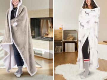 Toasty Hooded Throws For Only $15.98!