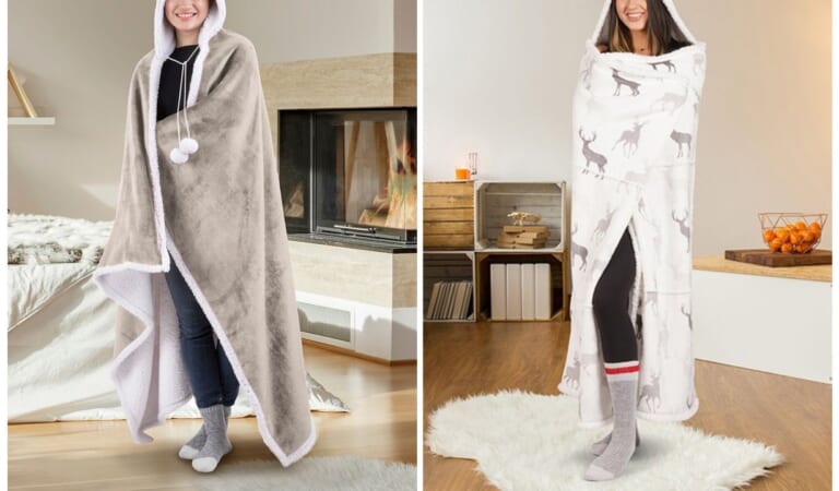 Toasty Hooded Throws For Only $15.98!