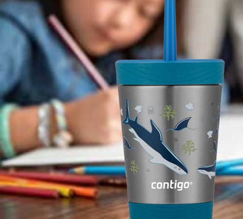 Contigo Kids Spill-Proof Stainless Steel 12 Oz. Tumbler w/ Straw and Thermalock Lid $10.11 (Reg. $15)