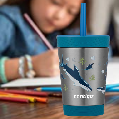 Contigo Kids Spill-Proof Stainless Steel 12 Oz. Tumbler w/ Straw and Thermalock Lid $10.11 (Reg. $15)