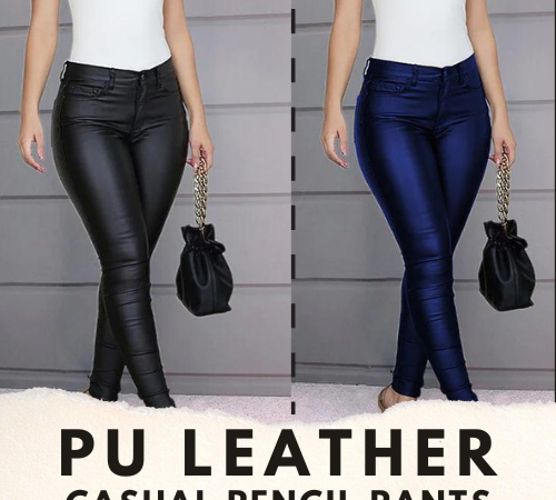 You will love the feeling of comfort and style this PU Leather Casual Pencil Pants for just $14.29 After Code (Reg. $21.98) – 3 Colors Available!