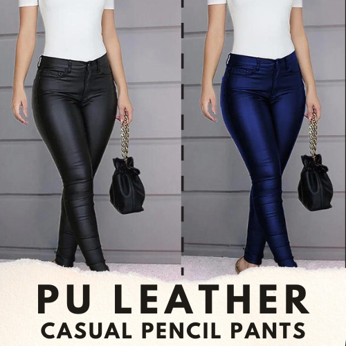 You will love the feeling of comfort and style this PU Leather Casual Pencil Pants for just $14.29 After Code (Reg. $21.98) – 3 Colors Available!