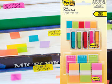 Post-it Flags Miami Collection with 320 Assorted Color Flags as low as $6.37 Shipped Free (Reg. $15.29) – FAB Ratings!