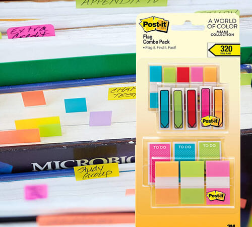 Post-it Flags Miami Collection with 320 Assorted Color Flags as low as $6.37 Shipped Free (Reg. $15.29) – FAB Ratings!