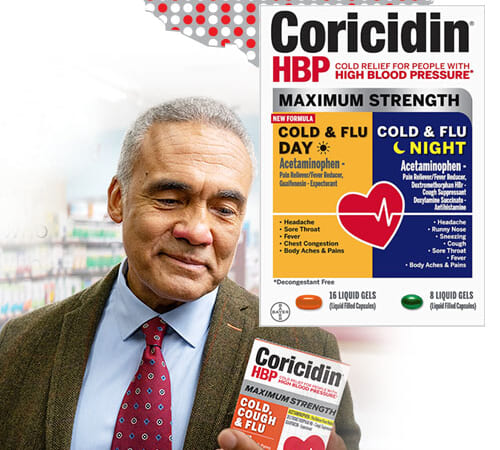 FOUR 24-Count Coricidin HBP Decongestant-Free Cold Symptom Relief as low as $4.27 Each Box After Coupon (Reg. $10) – $0.18/Gel + Free Shipping + Buy 4, save 5%