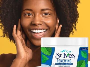 TWO 10-Oz St. Ives Moisturizer Collagen and Elastin Facial Moisturizer as low as $4.33 Each (Reg. $6.79) + Free Shipping + Buy 2, save 50% on 1