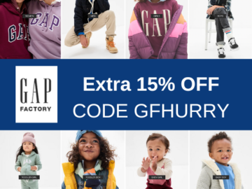 Gap Factory: Extra 15% Off Purchase with Code