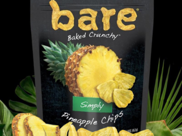 6-Count Bare Baked Crunchy Simply Pineapple Chips, Fruit Snack Pack as low as $16.43 After Coupon (Reg. $29.94) + Free Shipping – $2.74/1.6 oz Pouch – Gluten Free