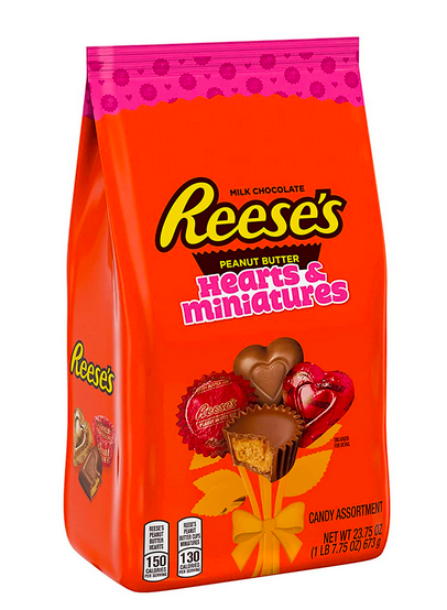 REESE’S Miniatures and Hearts Milk Chocolate Peanut Butter Candy (23.75 oz) only $9.07!