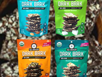 4-Count Taza Chocolate Organic Stone Ground 80% Dark Bark Snacking Thins, Variety Pack as low as $15.04 After Coupon (Reg. $21.49) + Free Shipping – $3.76/4.2 Oz Pouch