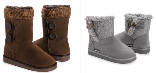 MUK LUKS Cozy Boots only $16.99 + shipping!