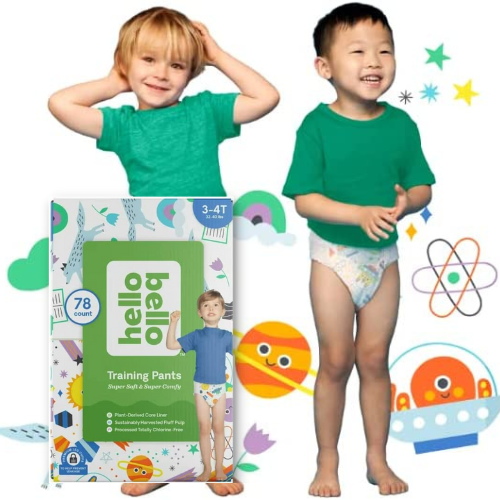 Today Only! 78 Count Hello Bello Training Pants Club Box, 3T-4T $21.99 (Reg. $39.99) – 28¢/training pants!