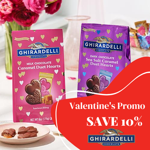 Save 10% on Valentine’s Day Chocolates from Ghirardelli After Code