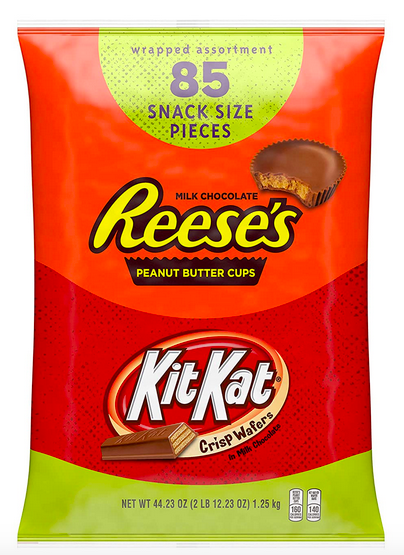 Reese’s and Kit Kat Milk Chocolate Assortment Snack Size Candy (85 Pieces) only $11.43 shipped!