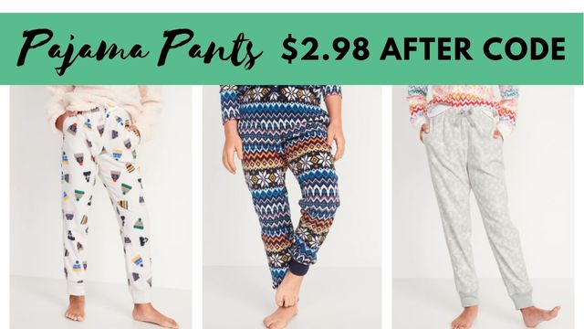 Old Navy | Kids’ PJ Pants Just $2.98 (Reg. $18) + More Deals