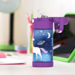 THERMOS Vacuum Insulated Stainless Steel Water Bottle (Space Unicorn) $9.59 (Reg. $17) – FUNtainer 12oz Bottle with Straw