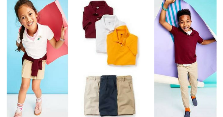 Old Navy | Kids School Uniforms Only $5 Today!