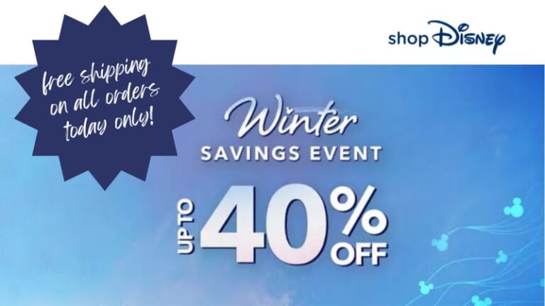 ShopDisney 40% Off + Free Shipping Today Only!