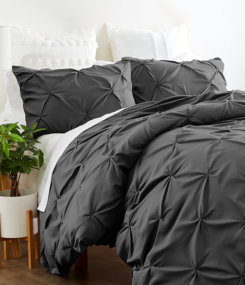 Pinch-Pleat Duvet Cover Sets only $17.99 + shipping!