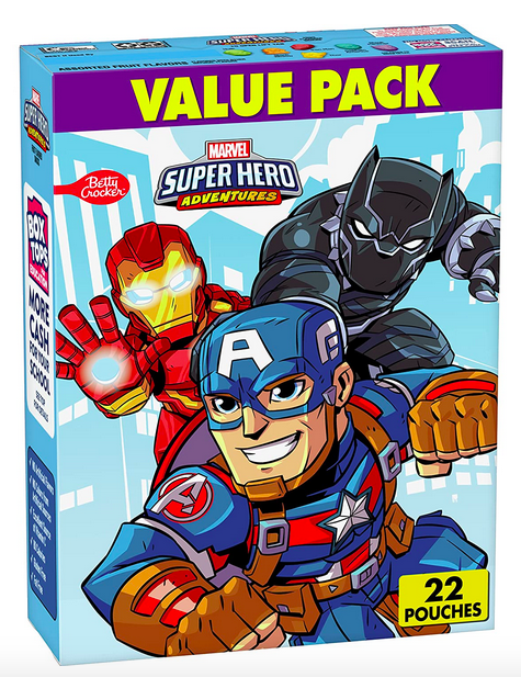 Avengers Fruit Flavored Snacks, 22 count only $3.30 shipped!