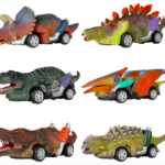 Dinosaur Toy Pull Back Cars, 6 Pack only $7.99!