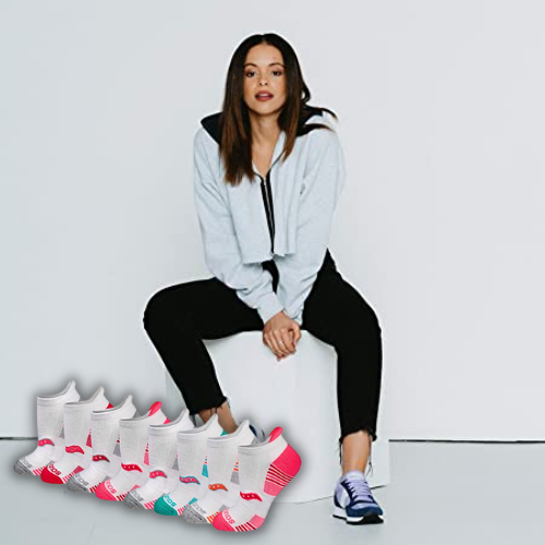 8 Pairs Saucony Women’s Performance Heel Tab Athletic Socks $8.57 (Reg. $15) – $1.07/Pair – LOWEST PRICE