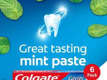 THREE 6-Packs Colgate Toothpaste as low as $7.75 PER 6-Pack (Reg. $15) + Free Shipping – $1.29/ 6 oz tube + Save $5 on 3