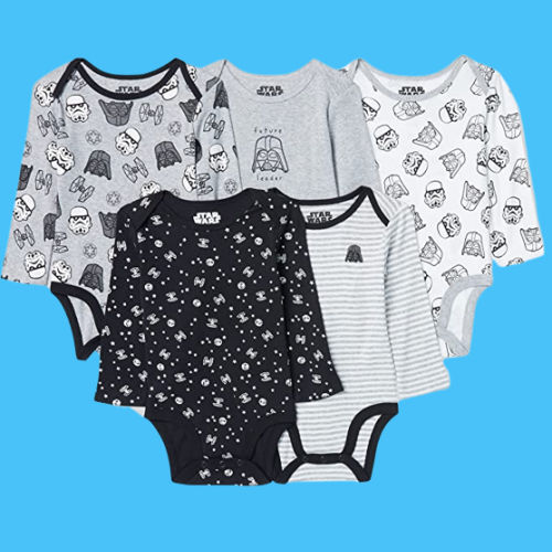 5-Pack Amazon Essentials Baby Boys’ Long Sleeved Bodysuits from $11.93 (Reg. $29.90) – $2.39 each + Disney, Marvel, & More