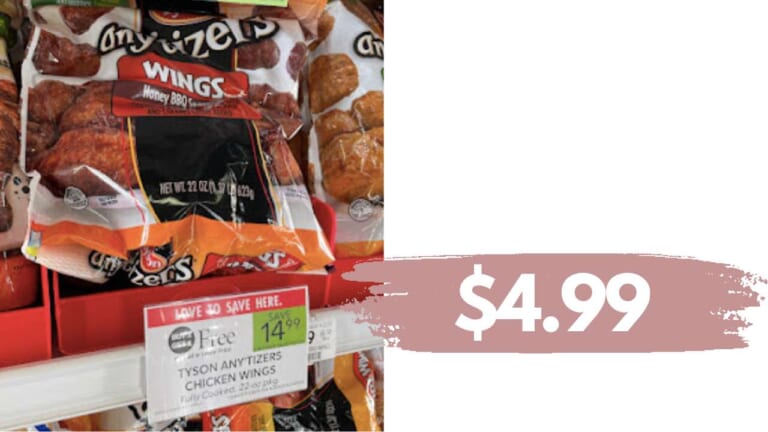 $4.99 Tyson Anytizers Chicken Wings | Save $10 at Publix!