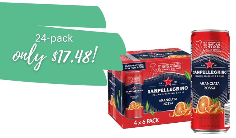 Sanpellegrino Italian Sparkling Drink 24-Pack $17.48