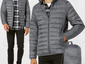 Amazon Essentials Men’s Packable Lightweight Water-Resistant Puffer Jacket  $21.90 (Reg. $39.90)