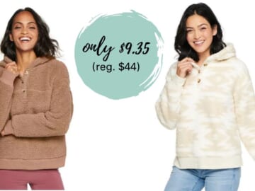 Kohl’s | $9.35 Women’s Sherpa Hoodies (reg. $44)!