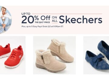 Skechers Up to 20% Off + Extra $15 Off