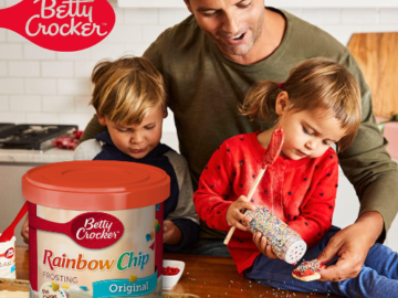 8-Pack Betty Crocker Rich & Creamy Frosting, Rainbow Chip, 16 oz $13.92 (Reg. $23.92) – $1.74/canister