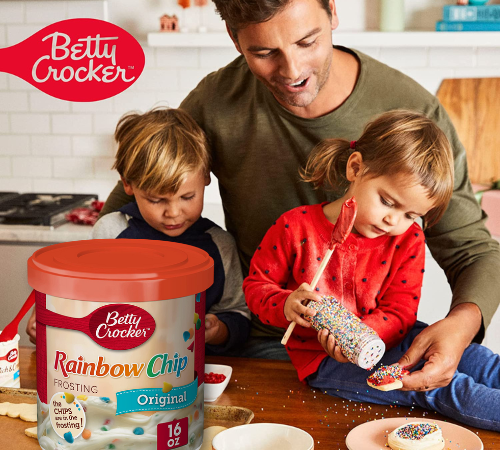 8-Pack Betty Crocker Rich & Creamy Frosting, Rainbow Chip, 16 oz $13.92 (Reg. $23.92) – $1.74/canister