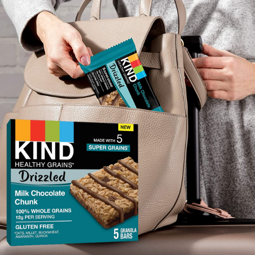 40-Count KIND Healthy Grains Drizzled Milk Chocolate Chunk Bars as low as $13.50 After Coupon (Reg. $27) + Free Shipping – 34¢/ 1.2 Oz Bar
