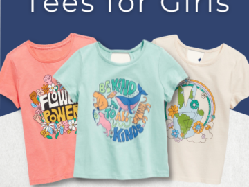 Today Only! Tees for Girls $4.99 (Reg. $9.99) + for Boys, Men and Women