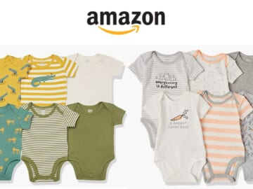 Amazon 6-Pack Baby Onesies Only $8.31