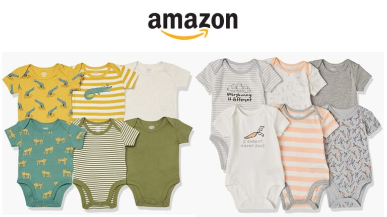 Amazon 6-Pack Baby Onesies Only $8.31