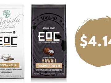 $4.14 Eight O’Clock Barista Blends or Flavors of America Coffee