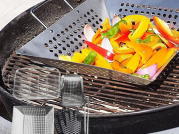 PitMaster King 6-Piece Grill Topper Stainless Steel Pan and Tray Set $32.97 (Reg. $60.52) – Includes Gloves and Tongs