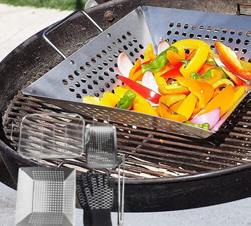 PitMaster King 6-Piece Grill Topper Stainless Steel Pan and Tray Set $32.97 (Reg. $60.52) – Includes Gloves and Tongs